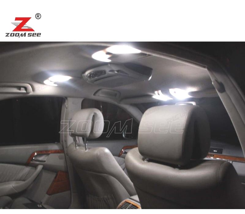 KIT COMPLETO DE 27 LÂMPADAS LED INTERIOR MERCEDES E CLASE W211 SEDÂN E200 E220 E240 E270 02-08