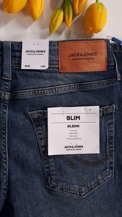 Spodnie jeansowe męskie z przetarciami Jack&Jones W29/L32