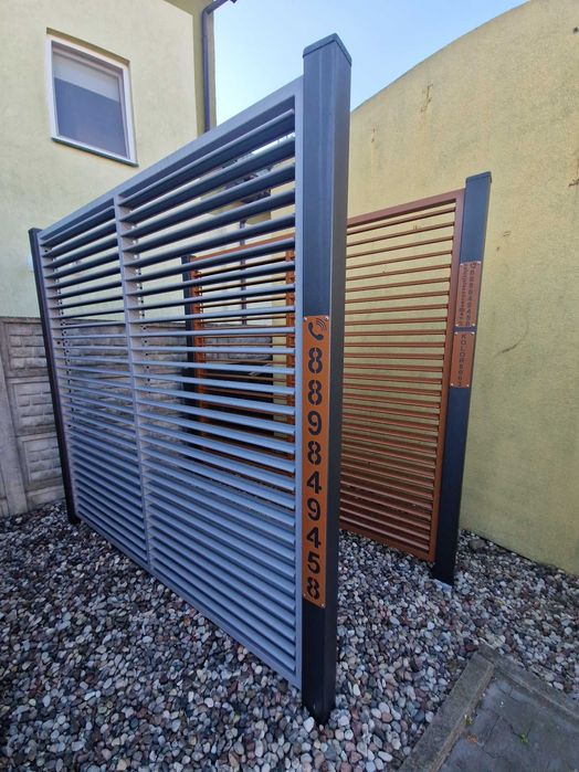 Panele żaluzjowe ruchoma deseczka żaluzje metalowe pergola altanka shutters