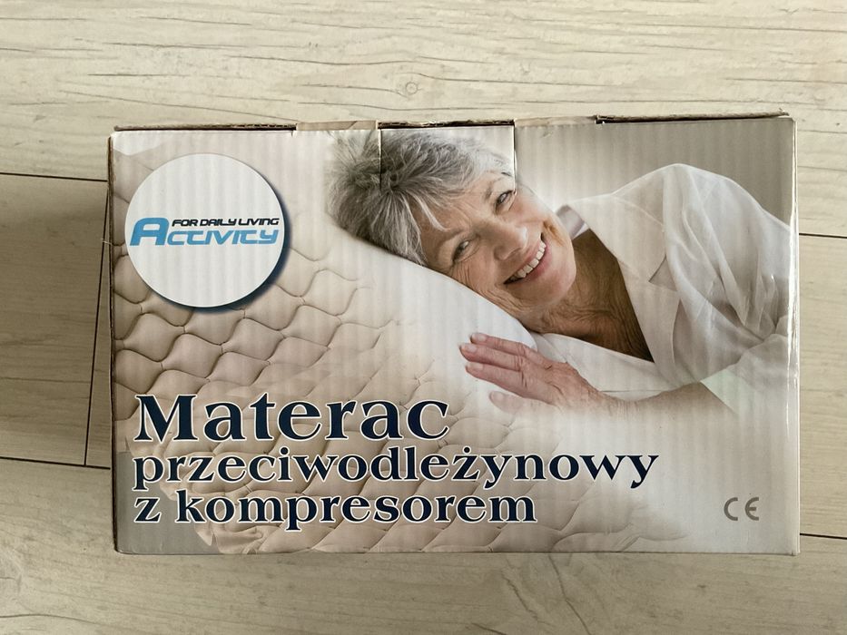 Materac przeciwodleżynowy z kompresorem