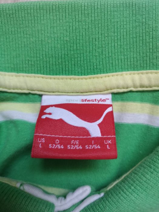 Zielona koszulka polo PUMA rozmiar L