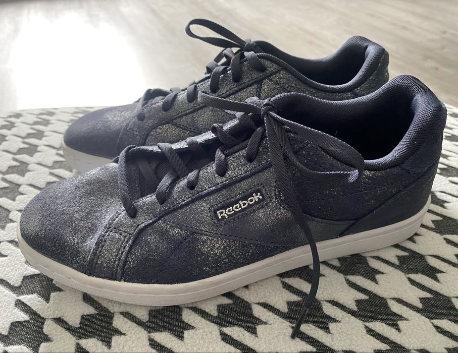 Buty sportowe adidasy Reebok rozmiar 38 granatowe połyskujące