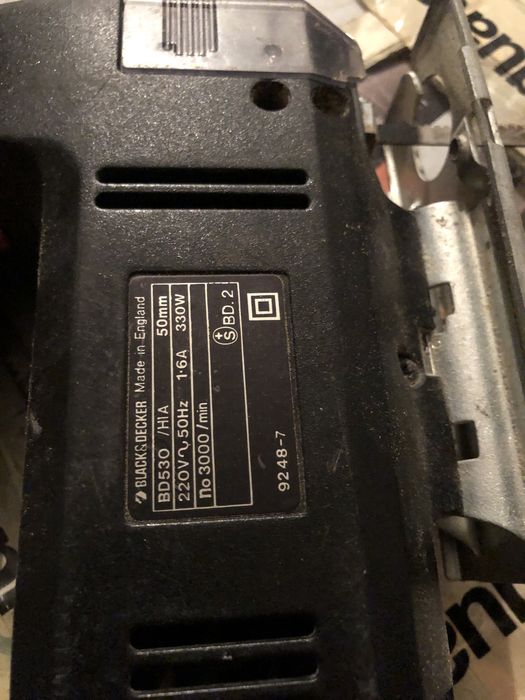 Black & Decker BD530 330W Made in England wyrzynarka do drewna mocna