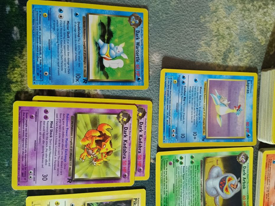 Coleção Pokémon 1° Ed, T.Rocket, Fóssil, Jungle
