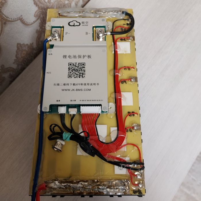 Сборка LiFePO4 24V 58Ah (8S4P)