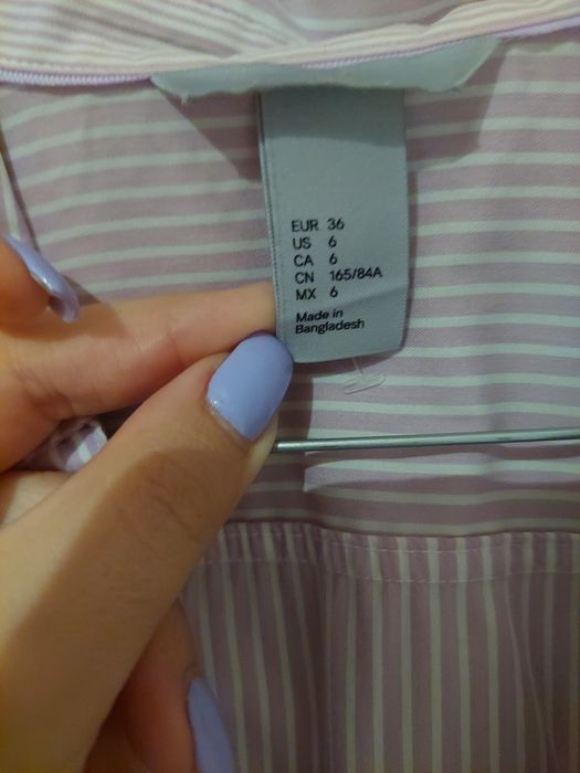 Camisa às riscas h&m