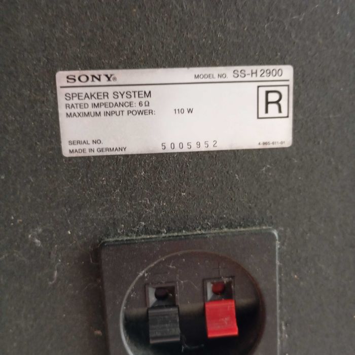 Colunas de som Sony