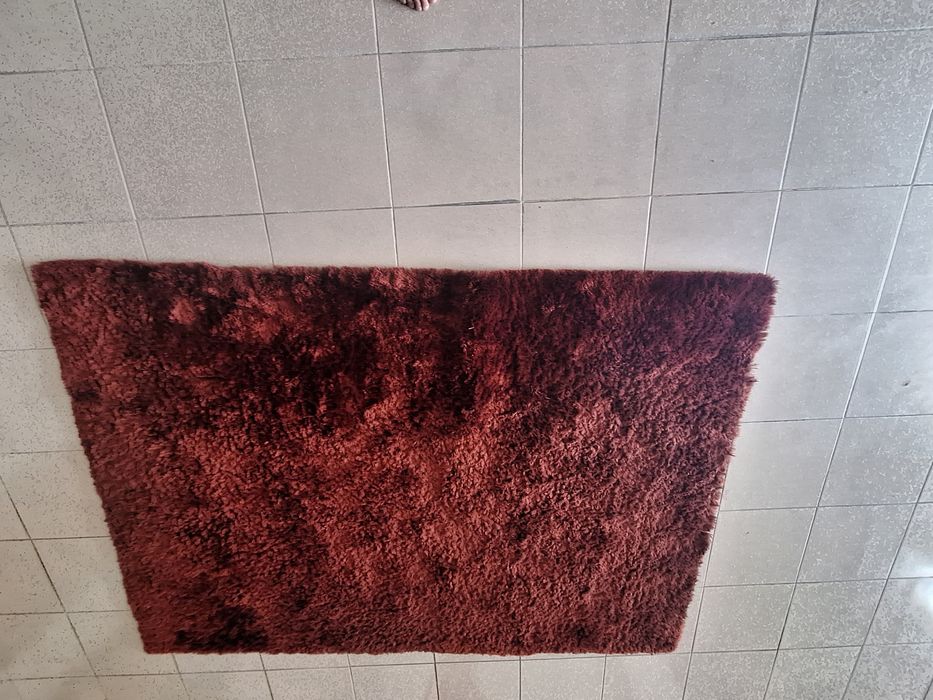 Carpete de pelo Vermelha