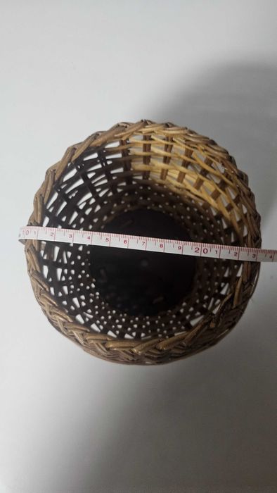 Vaso cachepot cesto em vime