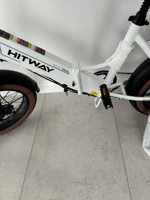 Rower elektryczny HITWAY składany grube opony