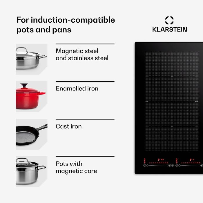 Керамическая индукционная плита Masterzone 60 Hybrid Kochfeld 7200 Вт,