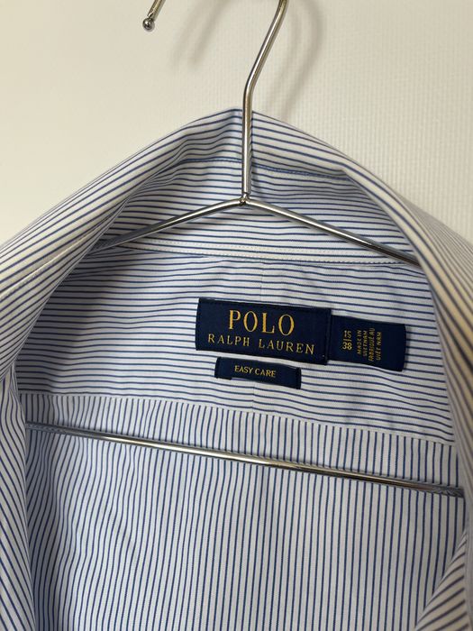Polo ralph lauren сорочка | easy care | блакитна смужка | розмір M