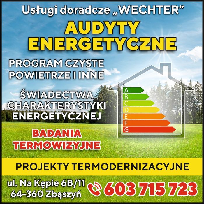 Audyt energetyczny, świadectwo charakterystyki energetycznej, Audyt