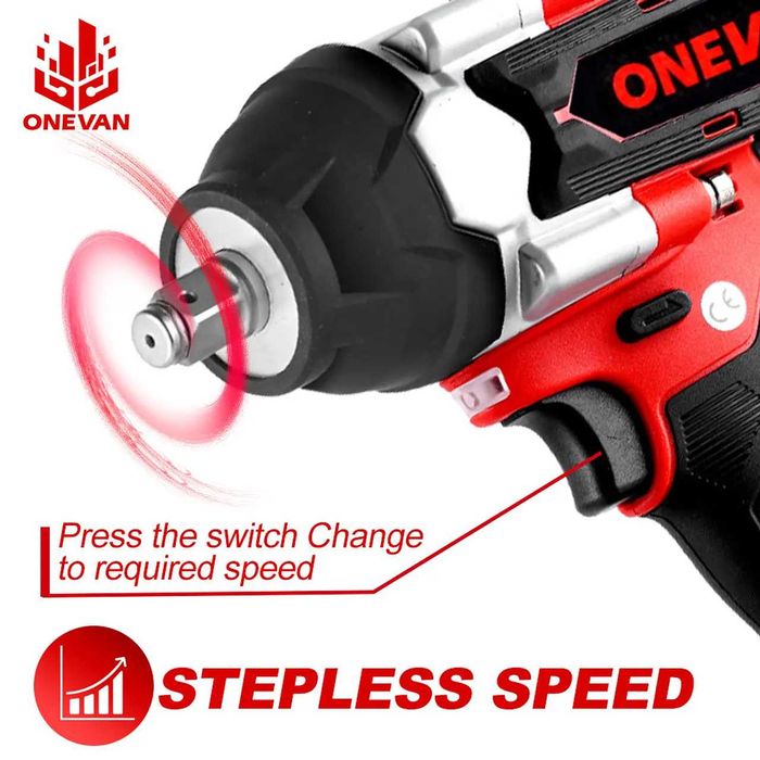 D20-Chave impacto s escova 1800 NM de onevan 1/2 compativel makita 18v