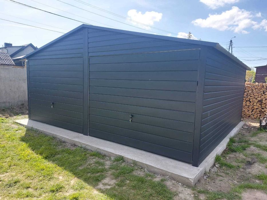Garaż blaszany 6x5 m PREMIUM Garaże blaszane 6x5 6x5.8 6x6 producent !!!
