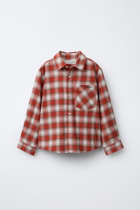 Фланелева сорочка zara для хлопця