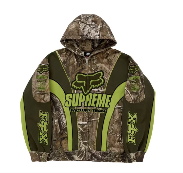 Обмежена кількість!!!Зіп худі Supreme x Fox!