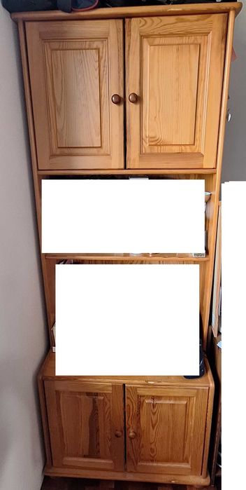 Meble sosnowe - szafa, regały, komoda, biurko