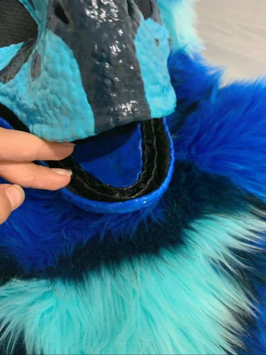 furry fursuit dino mask dino opis