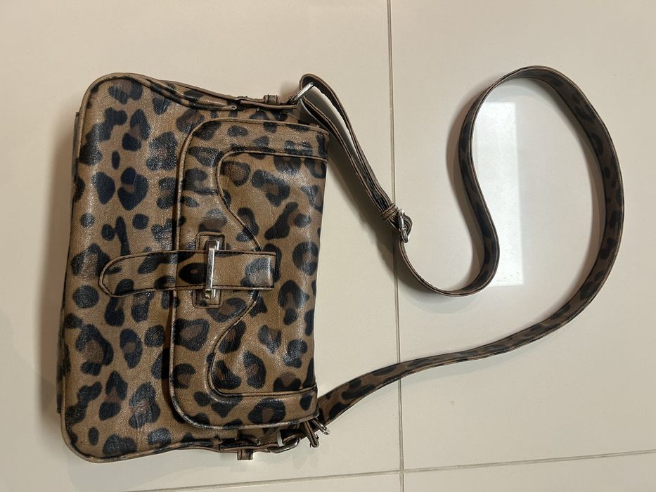 Torebka listonoszka pantera skóra