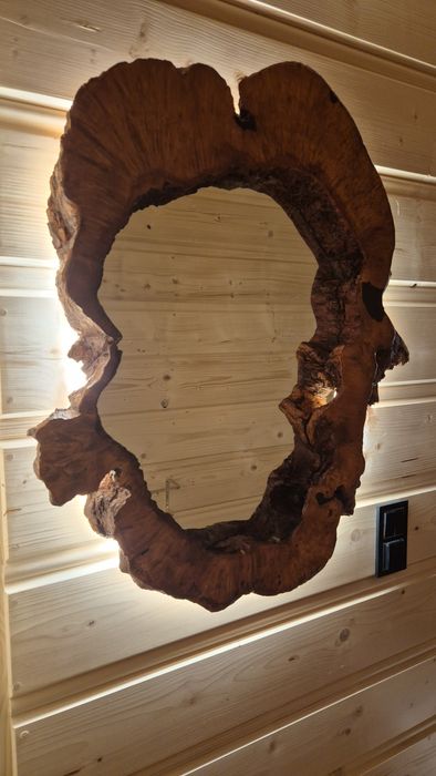 Duże lustro nowe z led ręczna robota salon łazienka