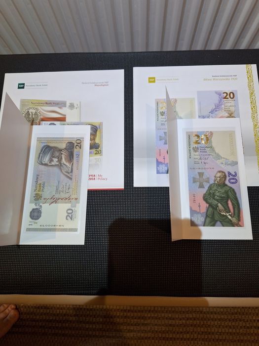 20 zł  Niepodległości +20 zł  Bitwa Warszawska nr 8182
