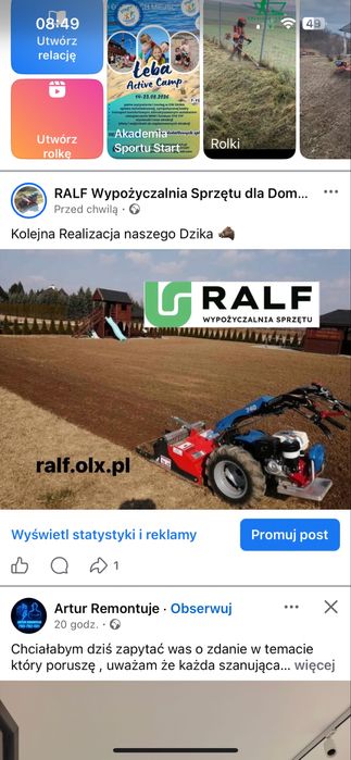 Usługi Glebogryzarką Separacyjną / Wertykulatorem /Aeratorem