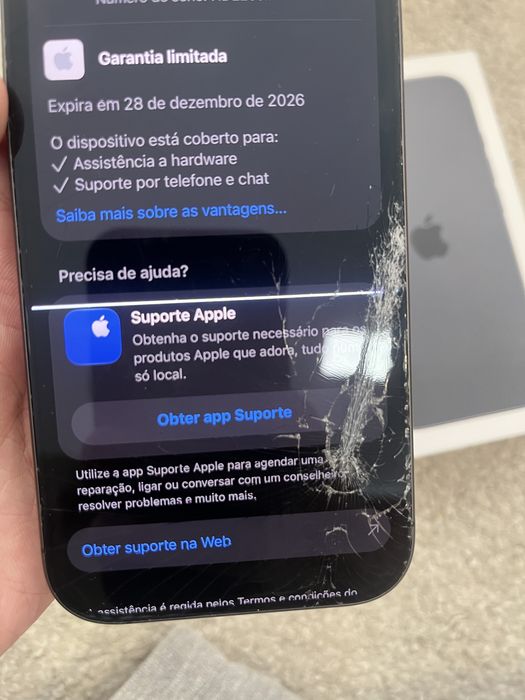 iPhone 17 256GB - Ecrã Danificado / Totalmente Funcional