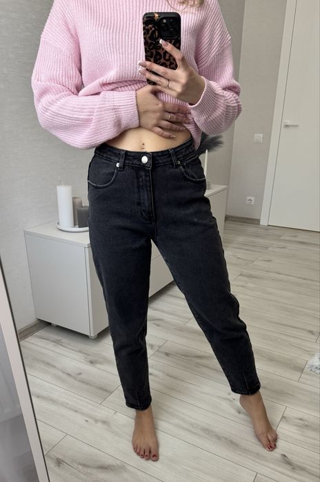 Джинси темно-сірі моми р.28/М