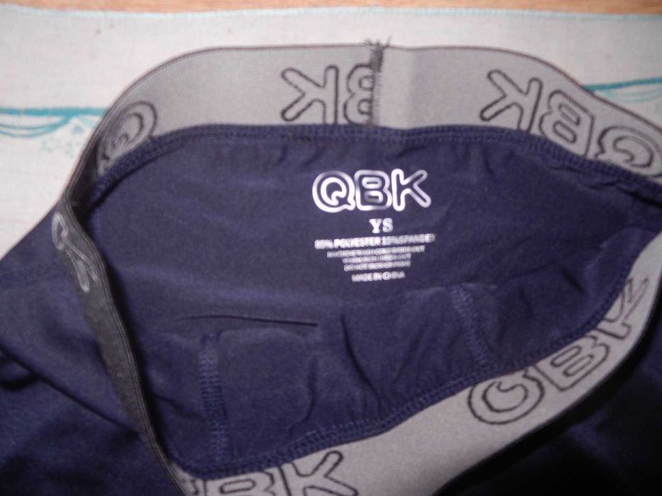 Wyprzedaż->legginsy r. ys qbk dziecięce GRANATOWE