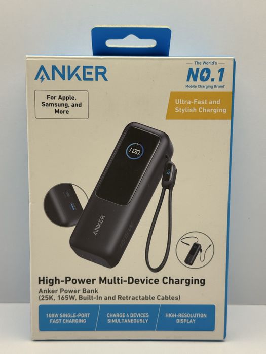 Повербанк Anker  Power Bank 25 000mAh 165W