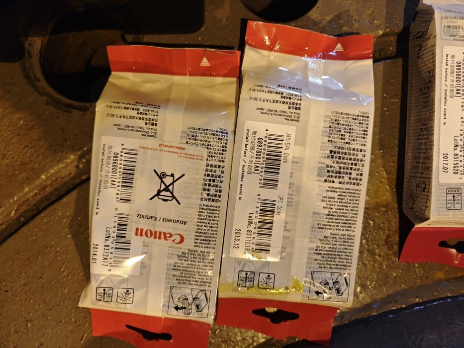 Tusze Canon PFI 102BK 102M 102C