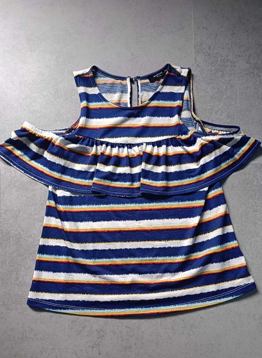 Bluzka w paski hiszpanka Reserved Xs
