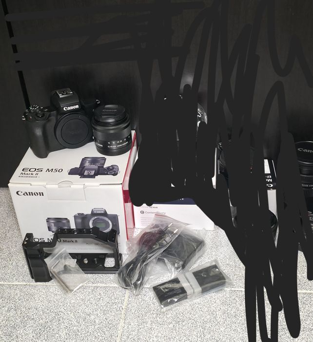 Canon M50 Mk II + Lente 15-45mm + Cage - Kit Essencial