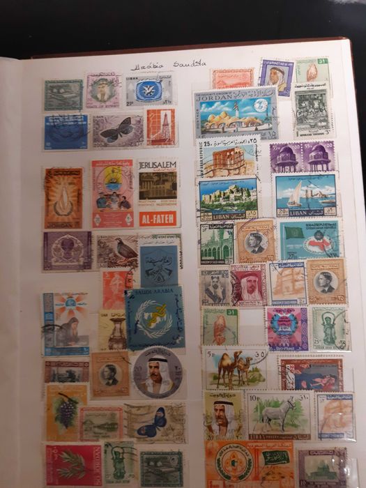 Coleção de selos antigos