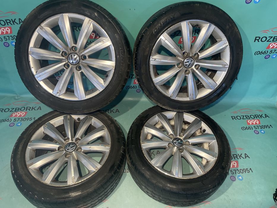 Диски R17 vag шини літо 235/45/17 passat golf