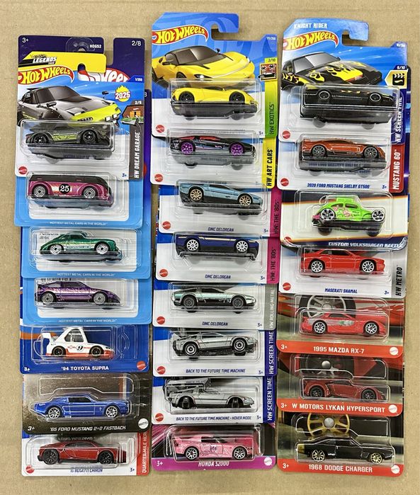 Hot wheels Honda Vw Bmw Delorean TH Mc laren Fast Furious Supra Mazda