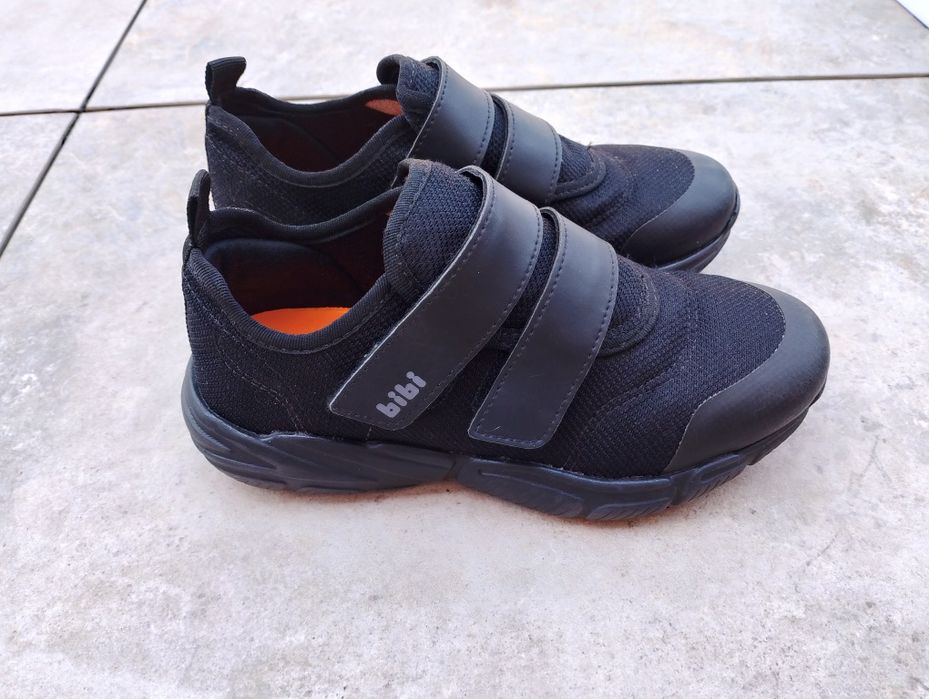 Buty sportowe Bibi Shoes Ever Black wkładka fisioflex  20,8 cm.