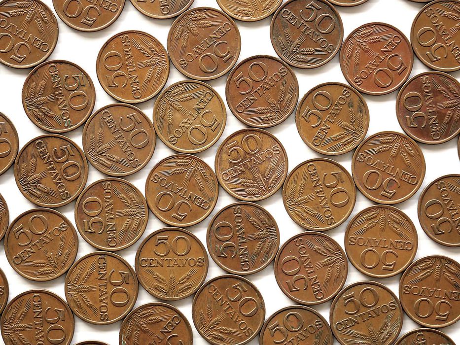 Lote de 200 Moedas 50 Centavos 1974