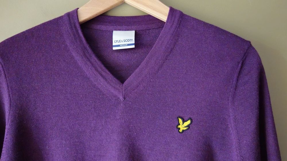 Sweter Lyle & Scott z merino wool  rozmiar M  medium
