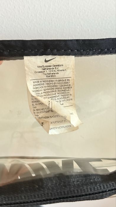 Bolsa crossbody transparente Nike