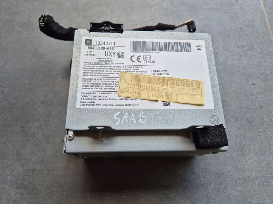 nawigacja dvd czytnik saab 95 9-5 ng 10-12 13343711