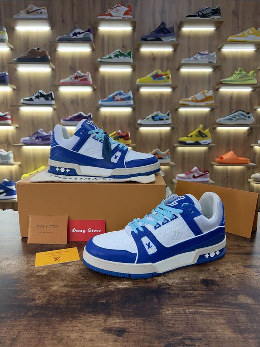 Кросівки Louis Vuitton LV Trainer White Blue Sneaker