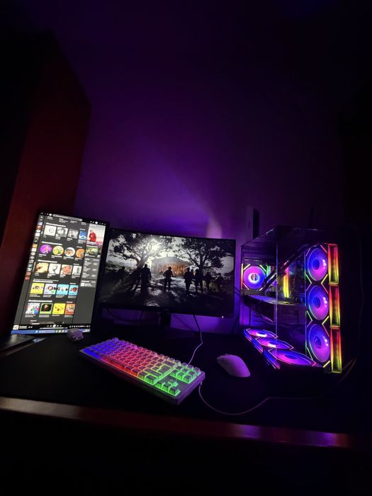 PC Gamer Ryzen com 2 monitores