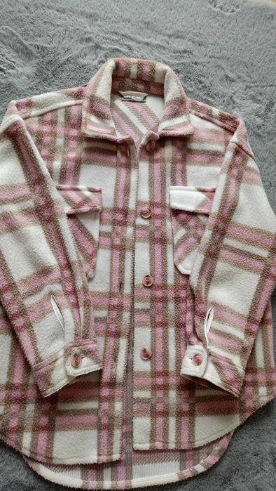 Bluza kurtka koc. Cieplutka jesienna 140cm.