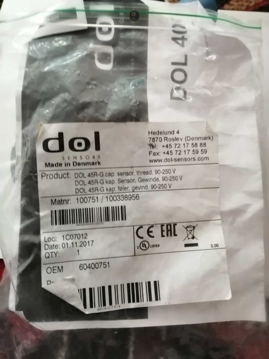 Емкостной датчик DOL45-G 90-250V