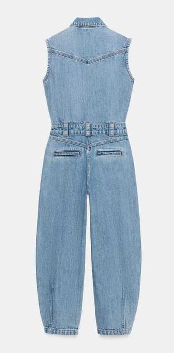 Zara Z1975 kombinezon jeansowy 36 S balloon J221