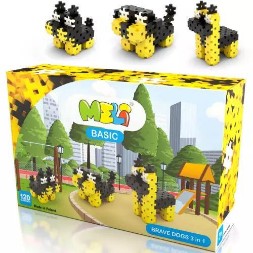 Klocki Meli Basic Brave Dogs 3in1. Meli