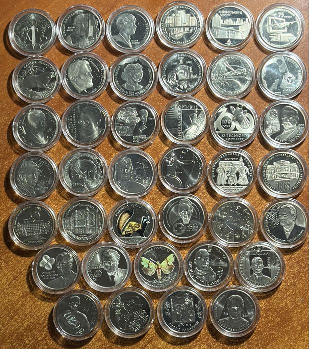 Юбилейные монеты Украины 2 грн  с 2001 года по 2024 год.