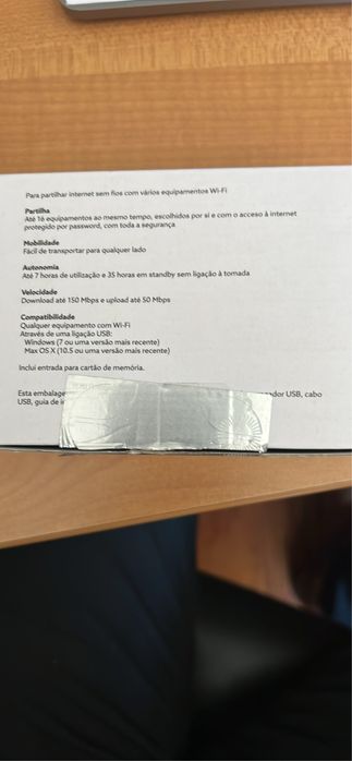 Hotspot movel funciona a bateria recarregavel